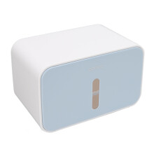 Blauer Toilettenboxdeckel 1 Rolle PS/ABS 21 x 13,5 x 13,5 cm