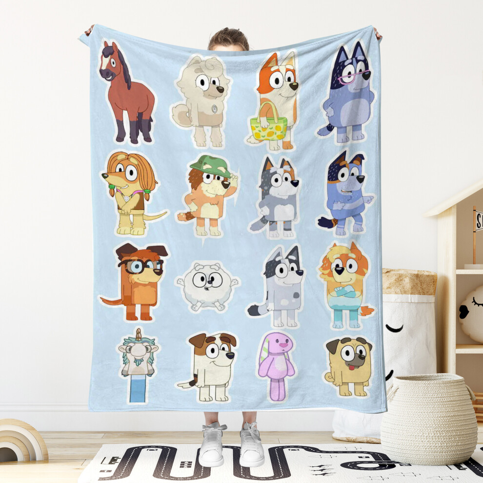 (blyâ28, 70x100cm) Bluey blanket flannel A-type blanket nap air conditioning blanket cover blanket-image-OPC-PJ6B5NR-NEW