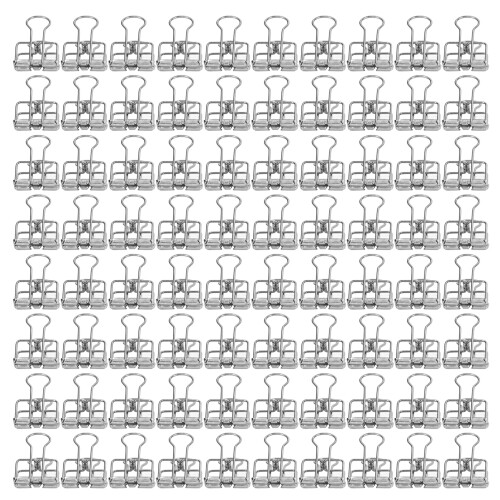 80 Stück Binder Clips 19 mm starke Klemmkraft Silber 1