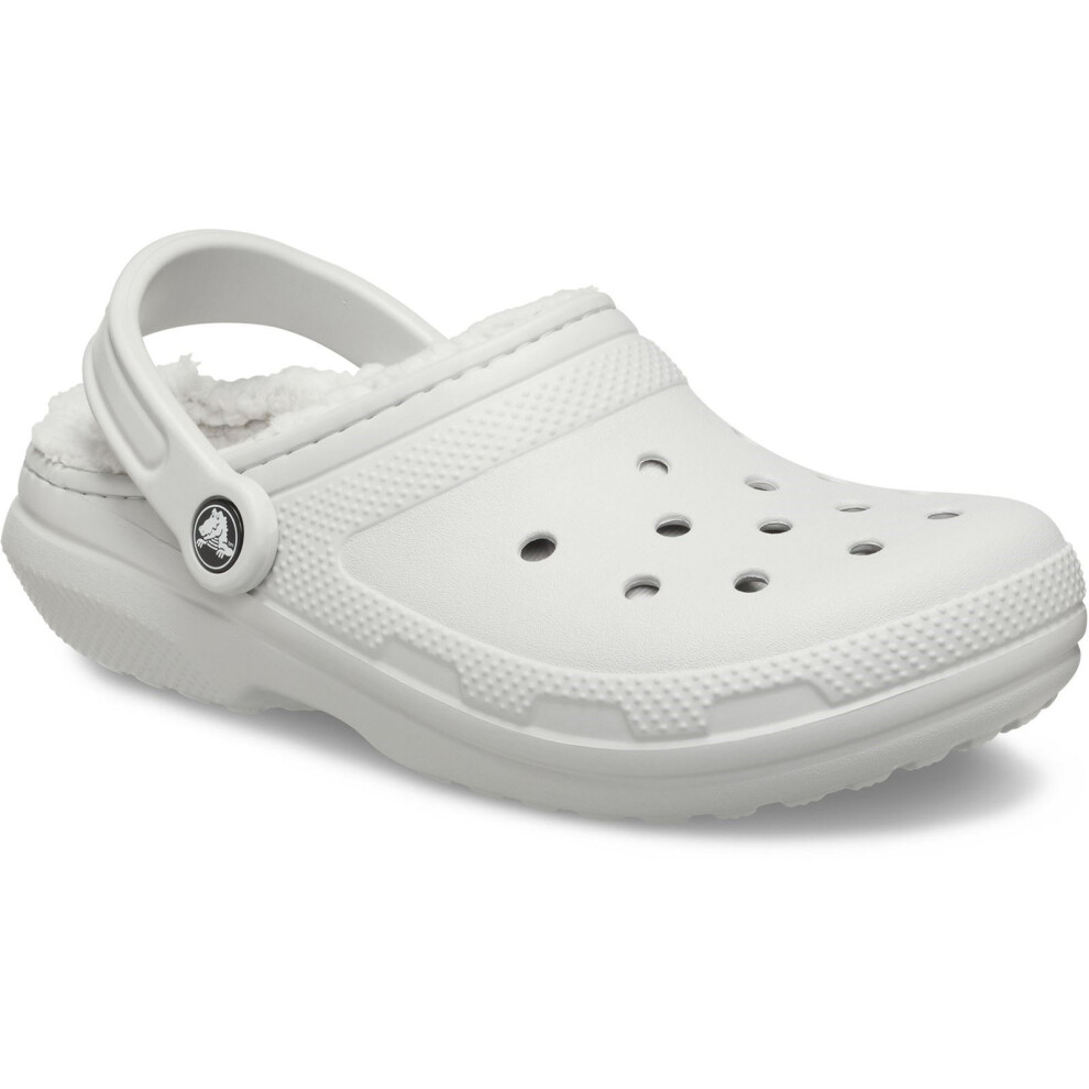 Crocs (, 9 (Adults')) Classic Lined Clog Thermoplastic Atmosphere Clogs White