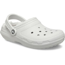 (White, 10 (Adults')) Crocs Classic Lined Clog Thermoplastic Atmosphere Clogs