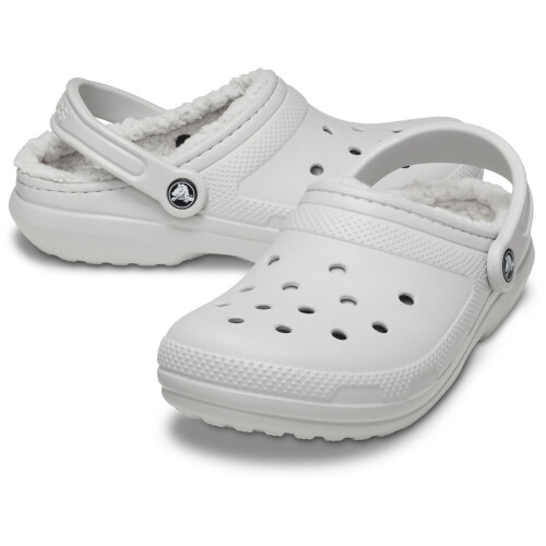 Crocs (White, 9 (Adults')) Crocs Classic Lined Clog Thermoplastic Atmosphere Clogs 2