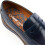 (Blue, 11 (Adults')) Base London Sid Leather Men's Navy Loafers 6