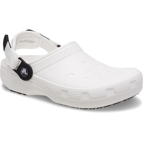 Crocs (White, 7 (Adults')) Crocs Classic Work Clog Thermoplastic Men's White Clogs