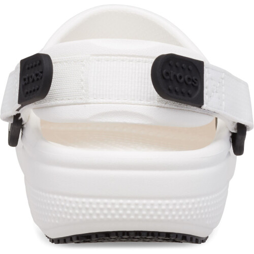 Crocs (White, 12 (Adults')) Crocs Classic Work Clog Thermoplastic Men's White Clogs 1