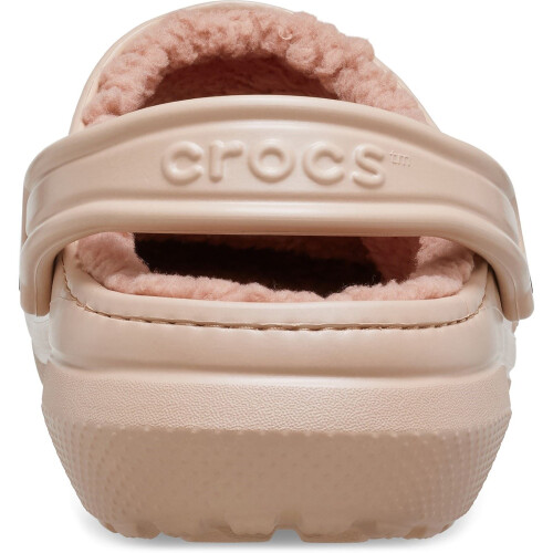 Crocs (Pink, 3 (Adults')) Crocs Classic Lined Thermoplastic Women's Pink Caramel Clogs 1