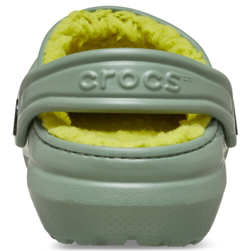 Crocs (Green, 13 (Adults')) Crocs Classic Lined Thermoplastic Kid's Moss Clogs 1