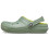 Crocs (Green, 4 (Adults')) Crocs Classic Lined Thermoplastic Kid's Moss Clogs 6