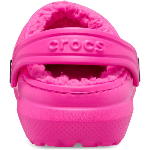 Crocs (Pink, 3 (Adults')) Crocs Classic Lined Thermoplastic Kid's Pink Crush Clogs 1
