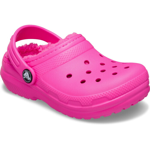 Crocs (Pink, 2 (Adults')) Crocs Classic Lined Thermoplastic Kid's Pink Crush Clogs