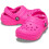 Crocs (Pink, 2 (Adults')) Crocs Classic Lined Thermoplastic Kid's Pink Crush Clogs 3