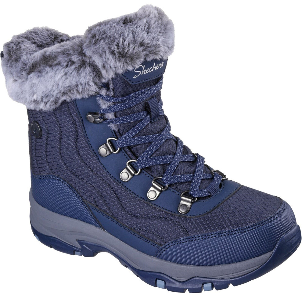 Skechers (Blue, 5 (Adults')) Trego Stormie Women's Navy Winter Ankle Boots