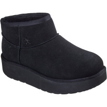 Bottine Cuir Slip-In Skechers Keep Cozy - Noir