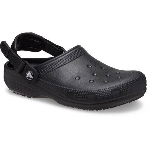 Crocs (Black, 8 (Adults')) Crocs Classic Work Clog Thermoplastic Men's Black Clogs