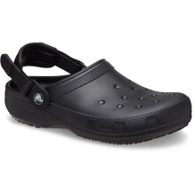 (Black, 9 (Adults')) Crocs Classic Work Clog Thermoplastic Men's Black Clogs