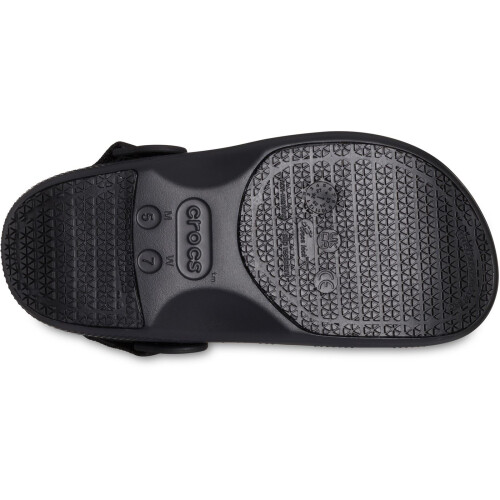 Crocs (Black, 7 (Adults')) Crocs Classic Work Clog Thermoplastic Men's Black Clogs 2