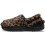 Crocs (Brown, 8 (Adults')) Crocs Classic Unfurgettable Clog Polyester Blend Women's Leopard Clogs 5