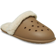 (Brown, 11 (Adults')) Crocs Classic Fuzz Scuff Thermoplastic Men's Sepia Slippers
