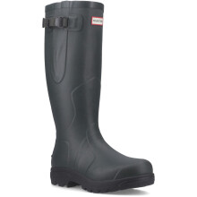 (Green, 7 (Adults')) Hunter Balmoral MK II Boot Rubber Women's Dark Olive/Black Wellington Boots