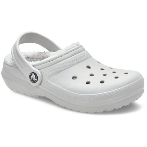 Crocs (White, 13 (Adults')) Crocs Classic Lined Thermoplastic Kid's Atmosphere Clogs