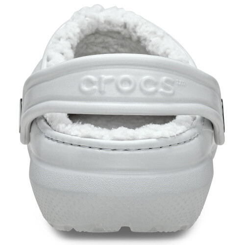 Crocs (White, 12 (Adults')) Crocs Classic Lined Thermoplastic Kid's Atmosphere Clogs 1