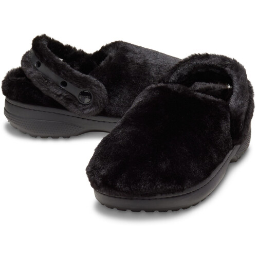 Crocs (Black, 11 (Adults')) Crocs Classic Unfurgettable Polyester Men's Black Clogs 2