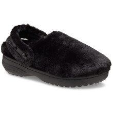 (Black, 11 (Adults')) Crocs Classic Unfurgettable Polyester Men's Black Clogs
