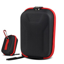 Rangefinder Holder, Golf Rangefinder Storage Box, Oxford Magnetic Opening Rangefinder Case for Telescopic Rangefinder Black / Red