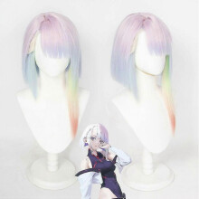 Jinzhaolai Edgerunners Lucy Cosplay Wig Anime Edgerunners Cosplay Lucyna Kushinada Cosplay Multicolor Hair High Quality