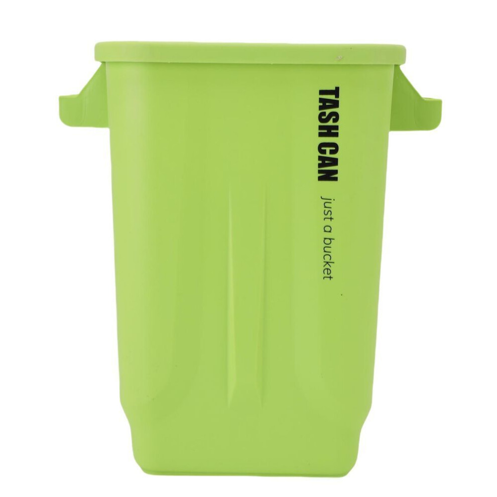 (green) Kitchen Trash Can Garbage Compost Bin Home Wastebasket Large Capacity For Bedroom Office Craft Room