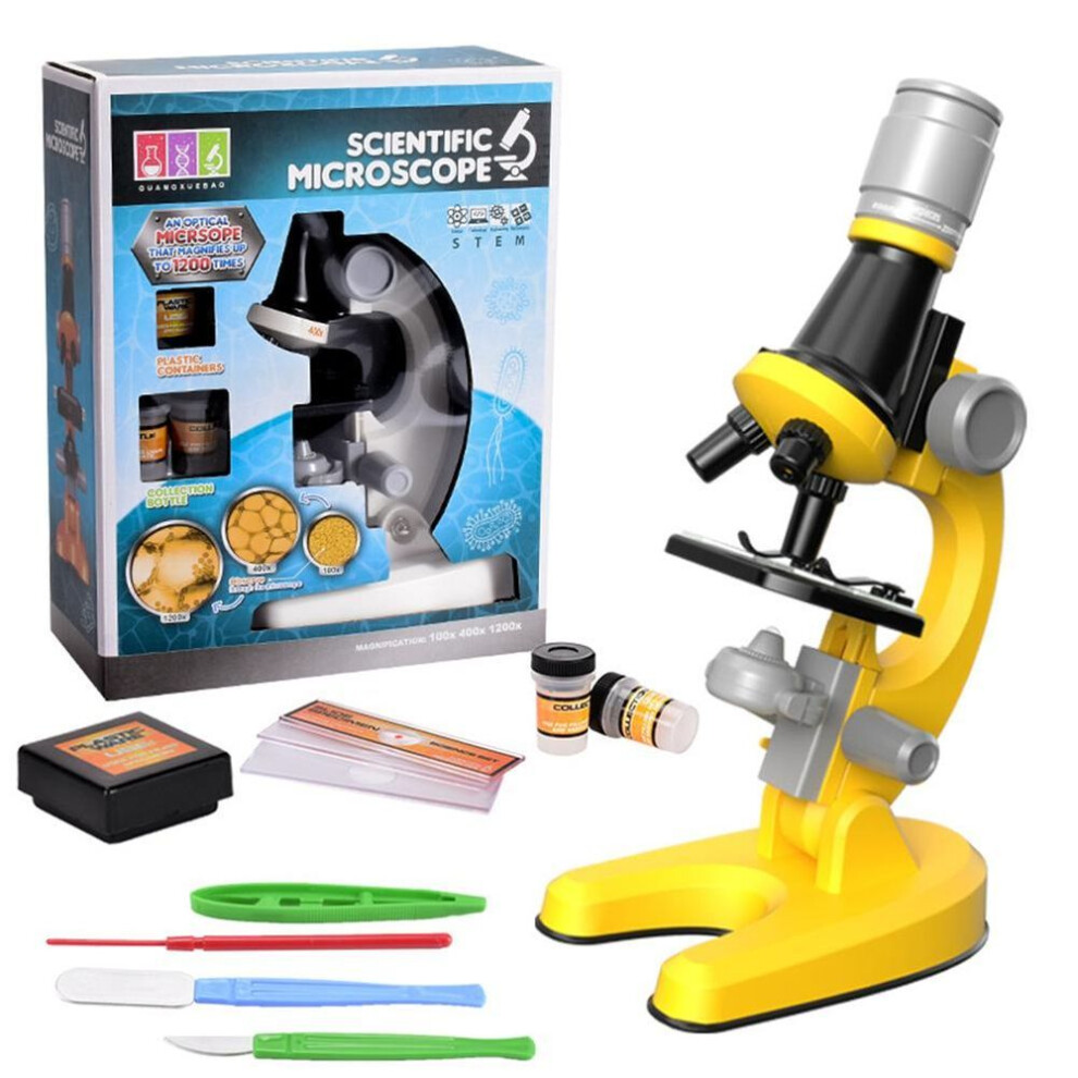 Microscope Kit For Kids 100x 400x 1200x Student Microscope For Beginner Science Kits Educational