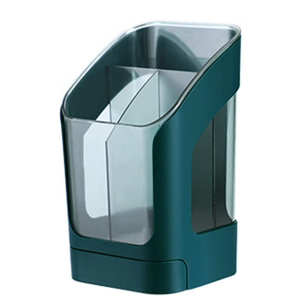 Kitchen Utensil Holder Draining Organizer Multifunction 3 Compartment Large Capacity Chopstick