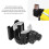 2 in 1 Stroller Cup Holder & Phone Rack Black & Gray, Durable ABS 4
