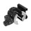 2 in 1 Stroller Cup Holder & Phone Rack Black & Gray, Durable ABS 11