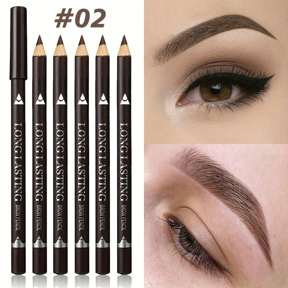 (brown, 1pc) 1pc Waterproof Multifunctional Eyeliner Eyebrow Pencil Eyebag Pen Long-lasting And Sweat-proof Precise Application Create Natural Eye Makeup
