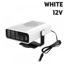 (White 12V) Jwl-car Heater 12v/24v 500w Portable 360 Degree Adjustable Electric Heater Cooling Fan Air Purifier Windscreen Defogging