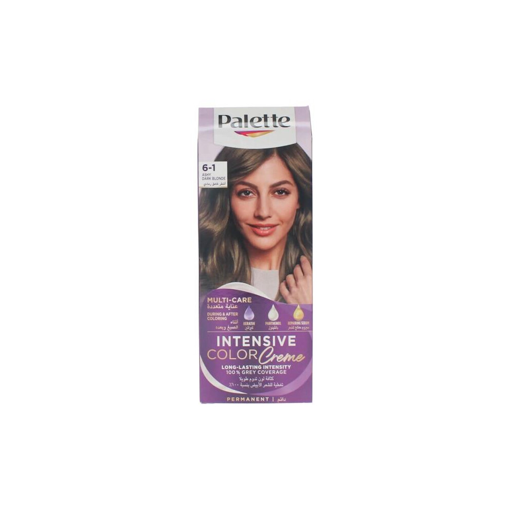 Schwarzkopf X Palette Intensive Permanent Color Creme 6-1 Ashy Blonde Dark Size 6