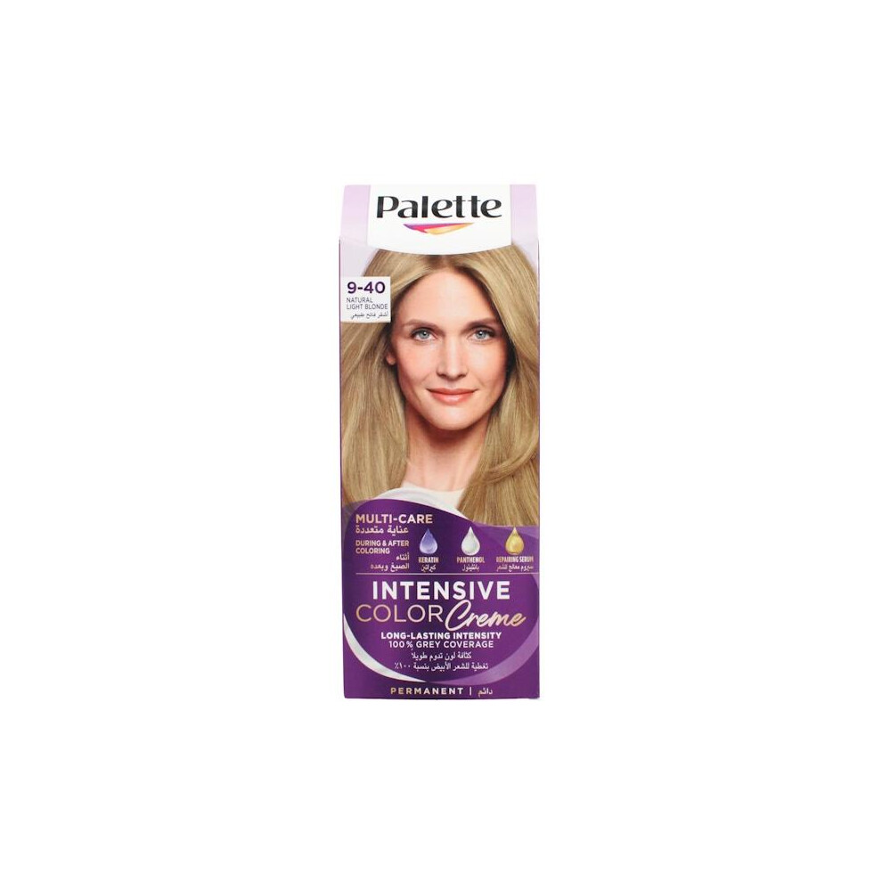 Schwarzkopf Palette Intensive Permanent Color Creme 9-40 Natural Light Blonde-image-OPC-PJ6BV25-NEW