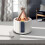 (White) Essential Oil Diffuser Flame Humidifier Aromatherapy Diffuser Campfire Office Use (Essential Oil Not Included) 4