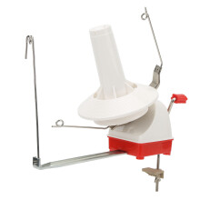 Manual Yarn Ball Winder with Desktop Fixing Plate, Plastic, Hand Operated