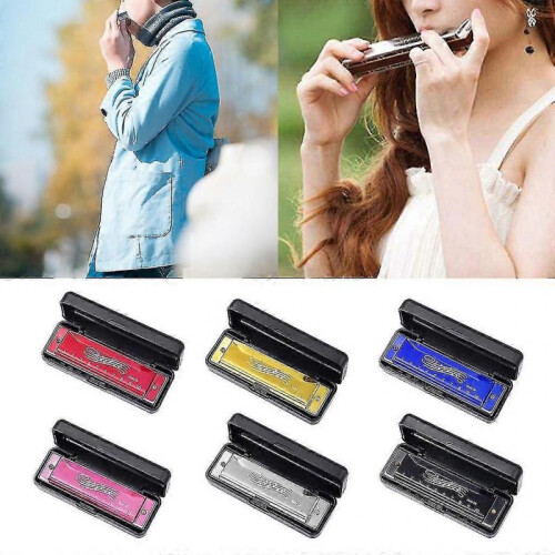 (Silver) Harmonica 10 Hole 20 Tones Chromatic Mouth Organ Harmonica Chromatic Harmonica 1