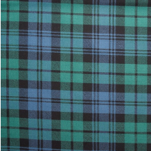 (Black Watch Ancient) 100% Wool Scottish Made To Order Tartan T Bar Cufflinks - A-C TARTANS