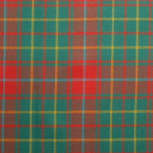 (Burnett Ancient) 100% Wool Scottish Made To Order Tartan T Bar Cufflinks - A-C TARTANS