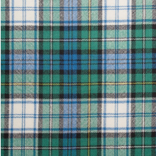(Campbell Dress Ancient) 100% Wool Scottish Made To Order Tartan T Bar Cufflinks - A-C TARTANS