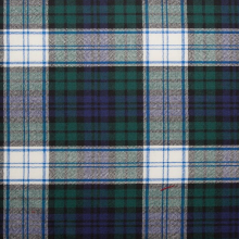 (Black Watch Dress Modern) 100% Wool Scottish Made To Order Tartan T Bar Cufflinks - A-C TARTANS