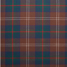 (Chisholm Hunting Modern) 100% Wool Scottish Made To Order Tartan T Bar Cufflinks - A-C TARTANS