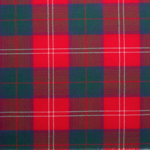(Chisholm Modern) 100% Wool Scottish Made To Order Tartan T Bar Cufflinks - A-C TARTANS