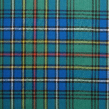 (Cockburn Ancient) 100% Wool Scottish Made To Order Tartan T Bar Cufflinks - A-C TARTANS