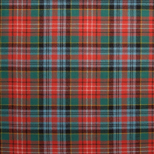 (Caledonia Ancient) 100% Wool Scottish Made To Order Tartan T Bar Cufflinks - A-C TARTANS