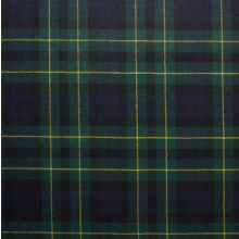 (Campbell Breadalbane Modern) 100% Wool Scottish Made To Order Tartan T Bar Cufflinks - A-C TARTANS
